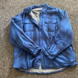 Never worn blue plaid jacket